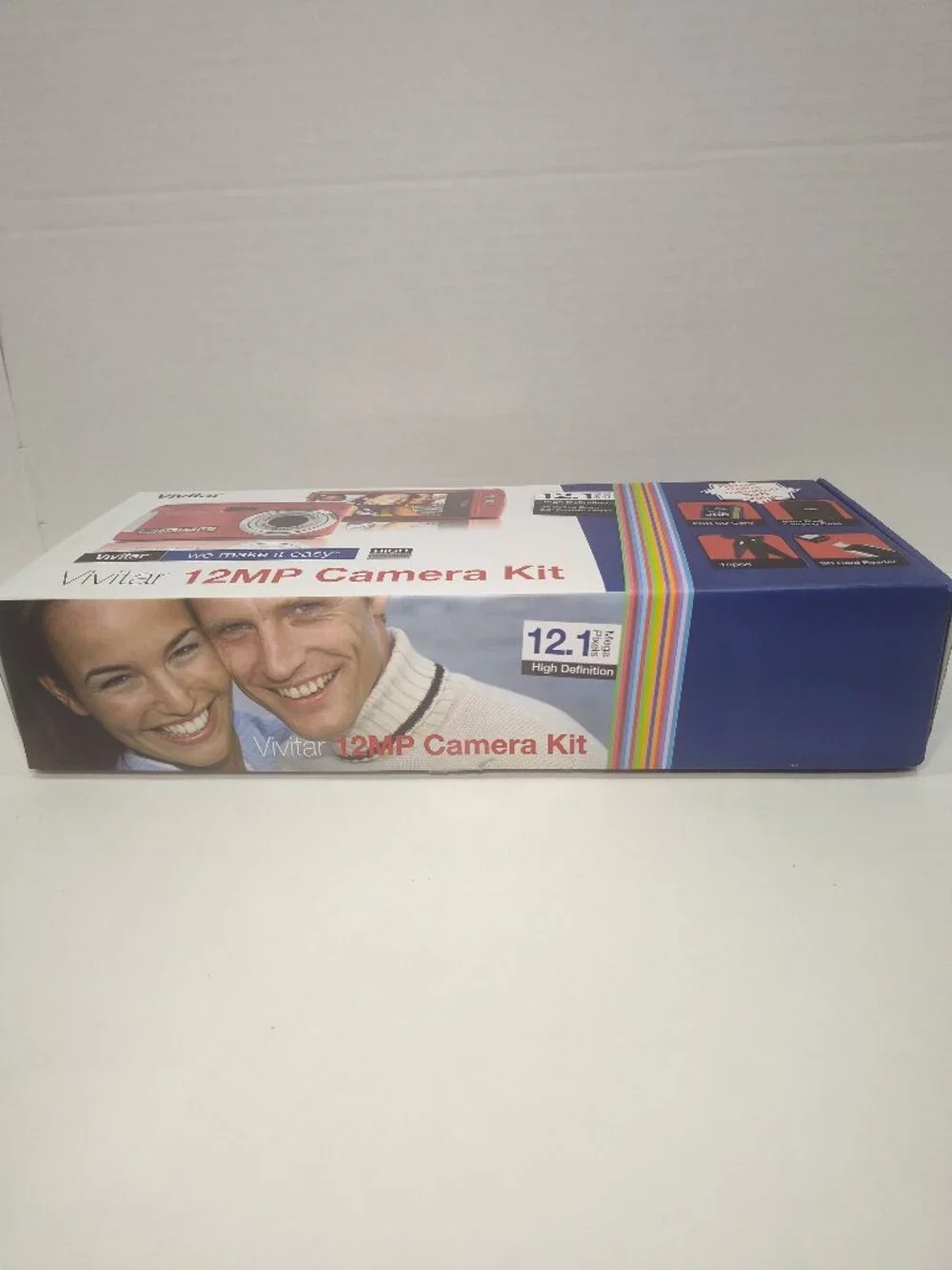 Vivitar ViviCam T328 12.1MP Digital Camera Kit Red Tested Complete New Battery